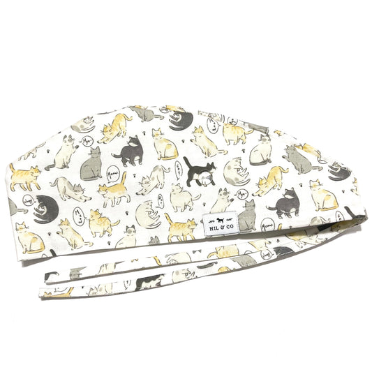 Cat Huddle Scrub Cap