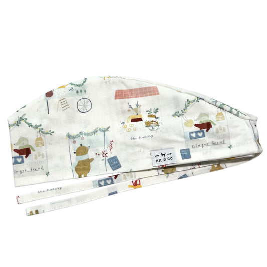 Christmas Market Scrub Cap