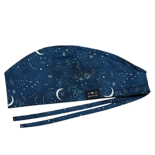 Crescent Moons Scrub Cap