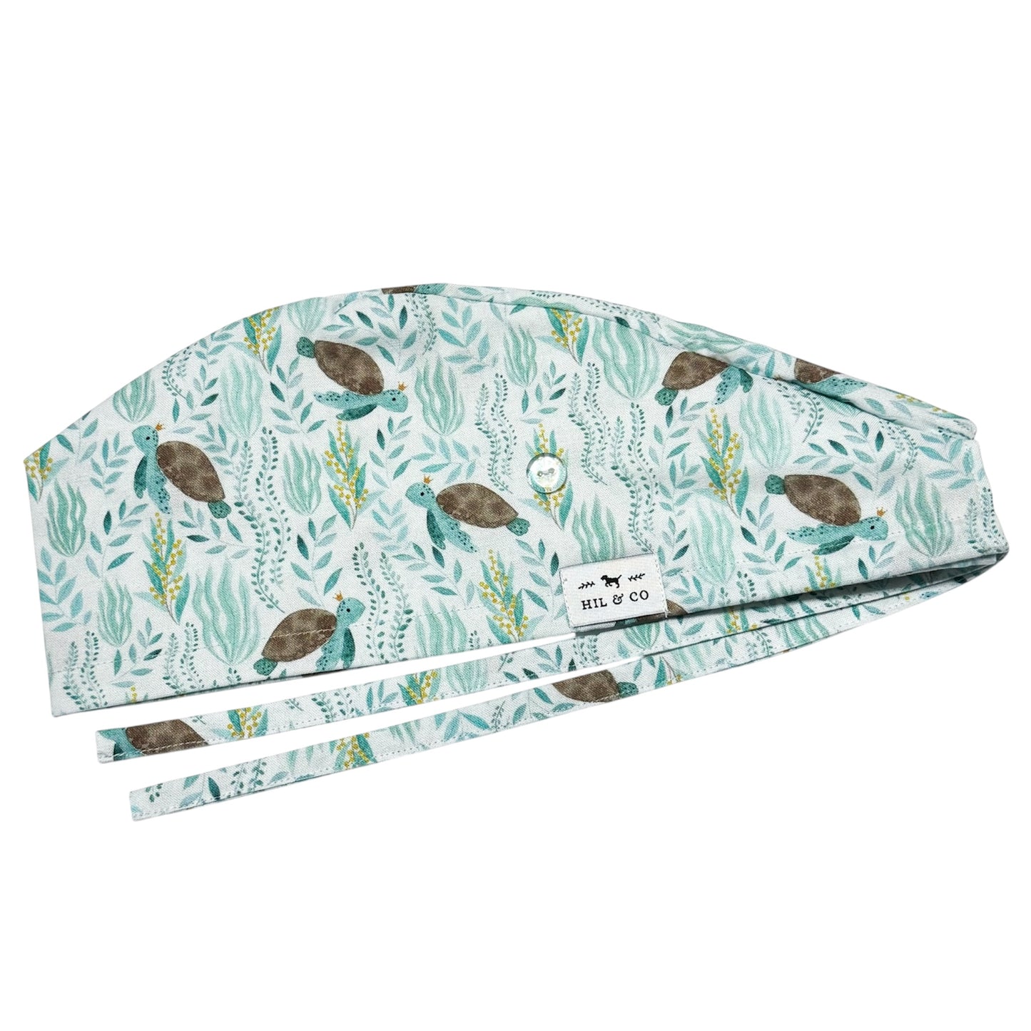 Crowned Turtles Scrub Cap