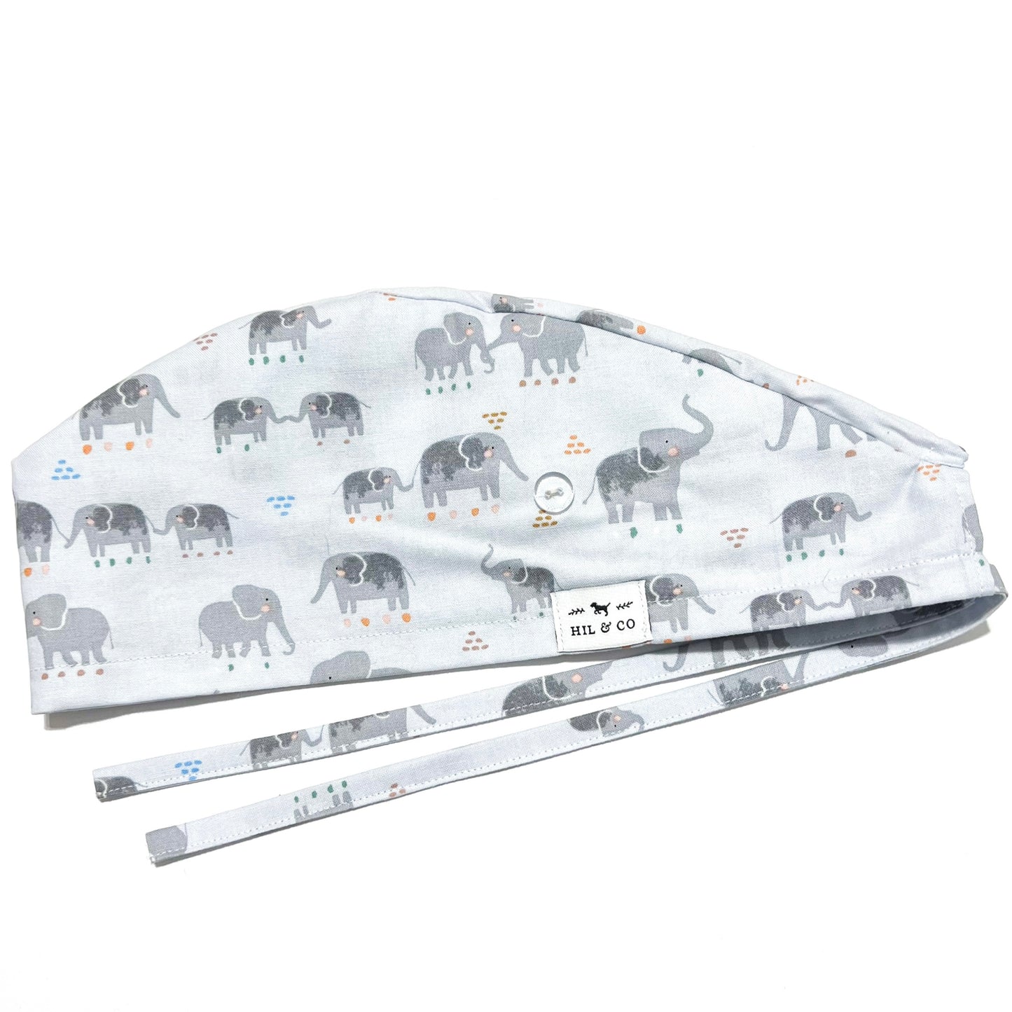 Elephants Scrub Cap