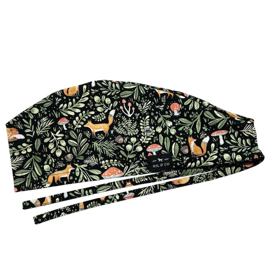 Foxes & Mushrooms Scrub Cap