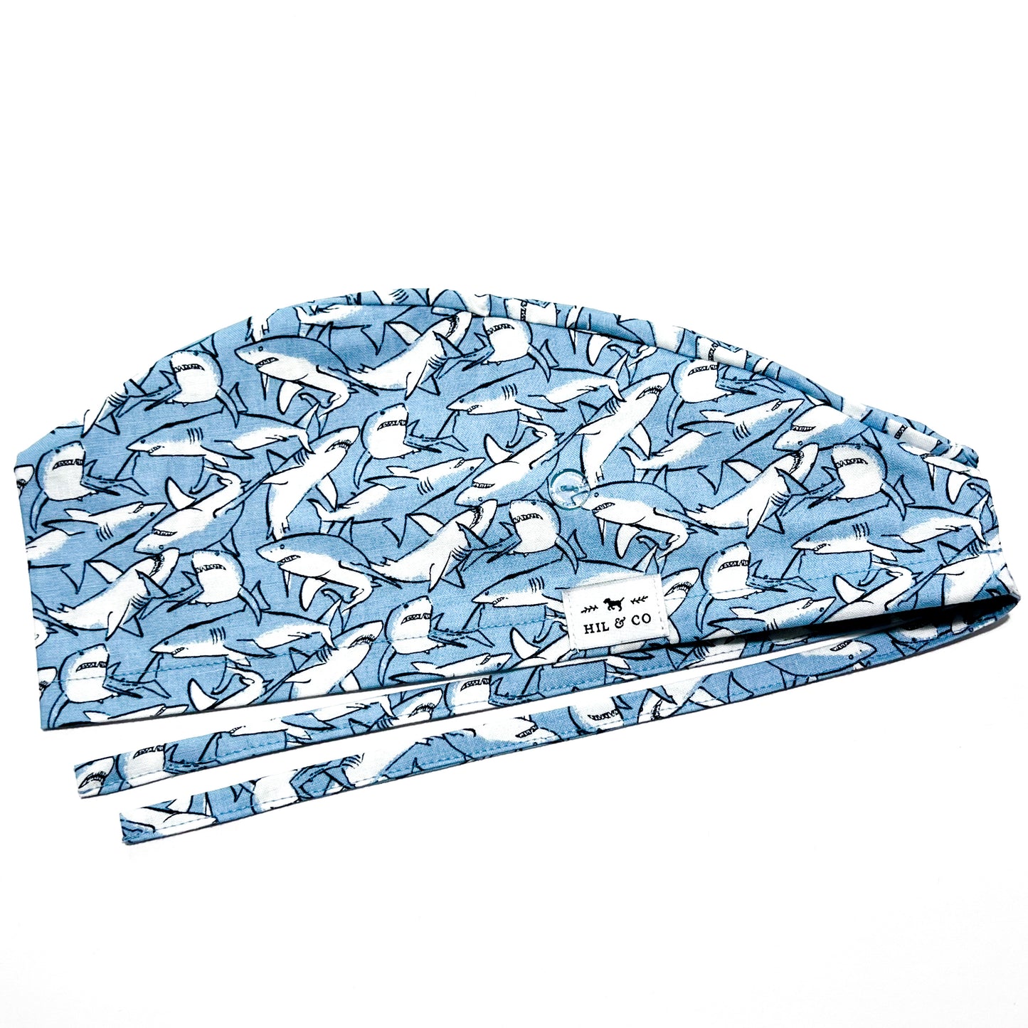 Great White Sharks Scrub Cap