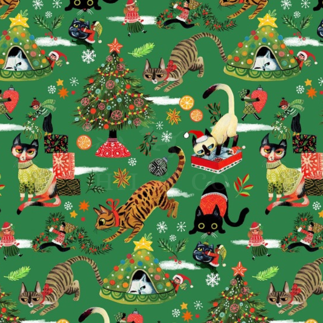 Here Comes Santa Claws Scrub Cap