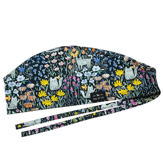 Kitty Garden Scrub Cap