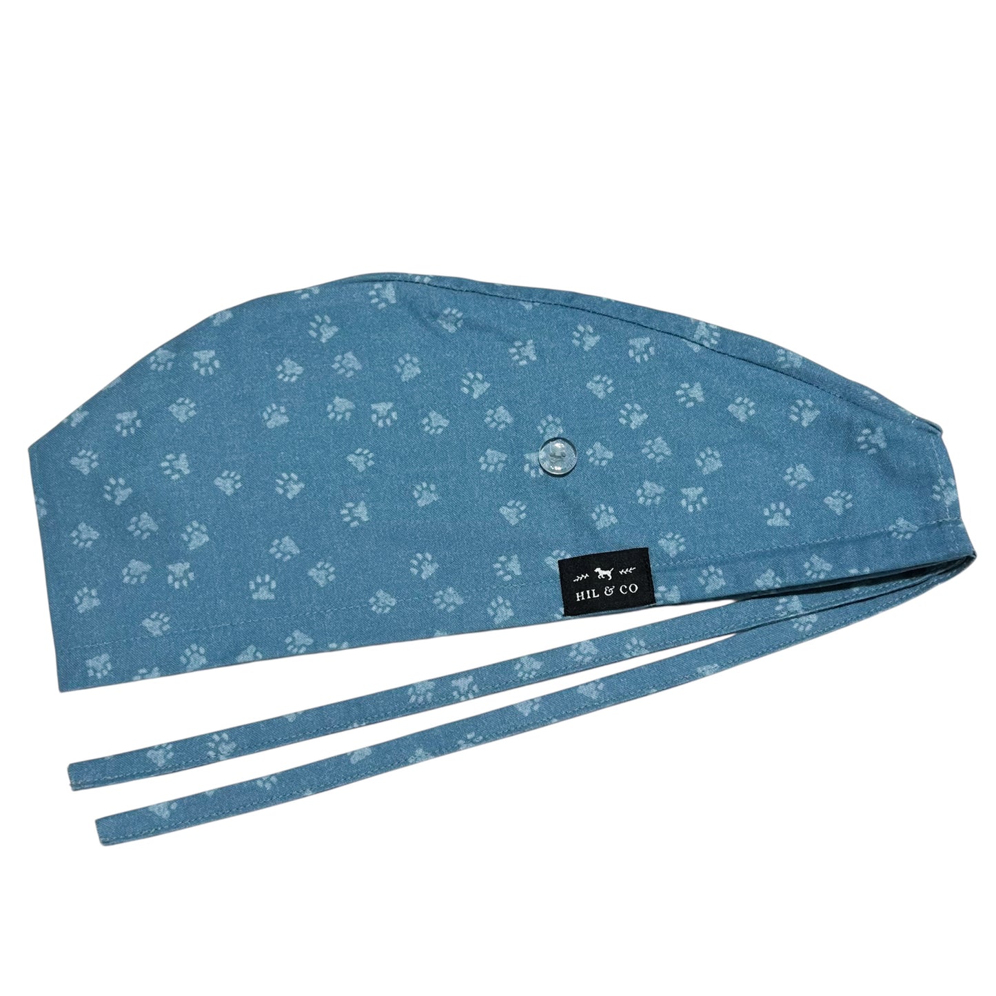 Paw Prints Scrub Cap (Blue)