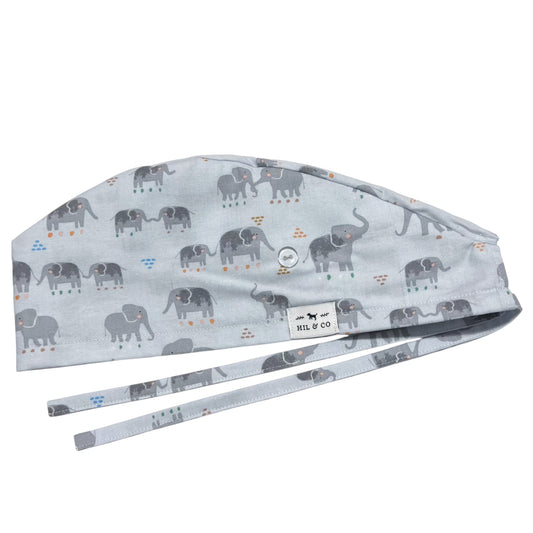 Elephants Scrub Cap