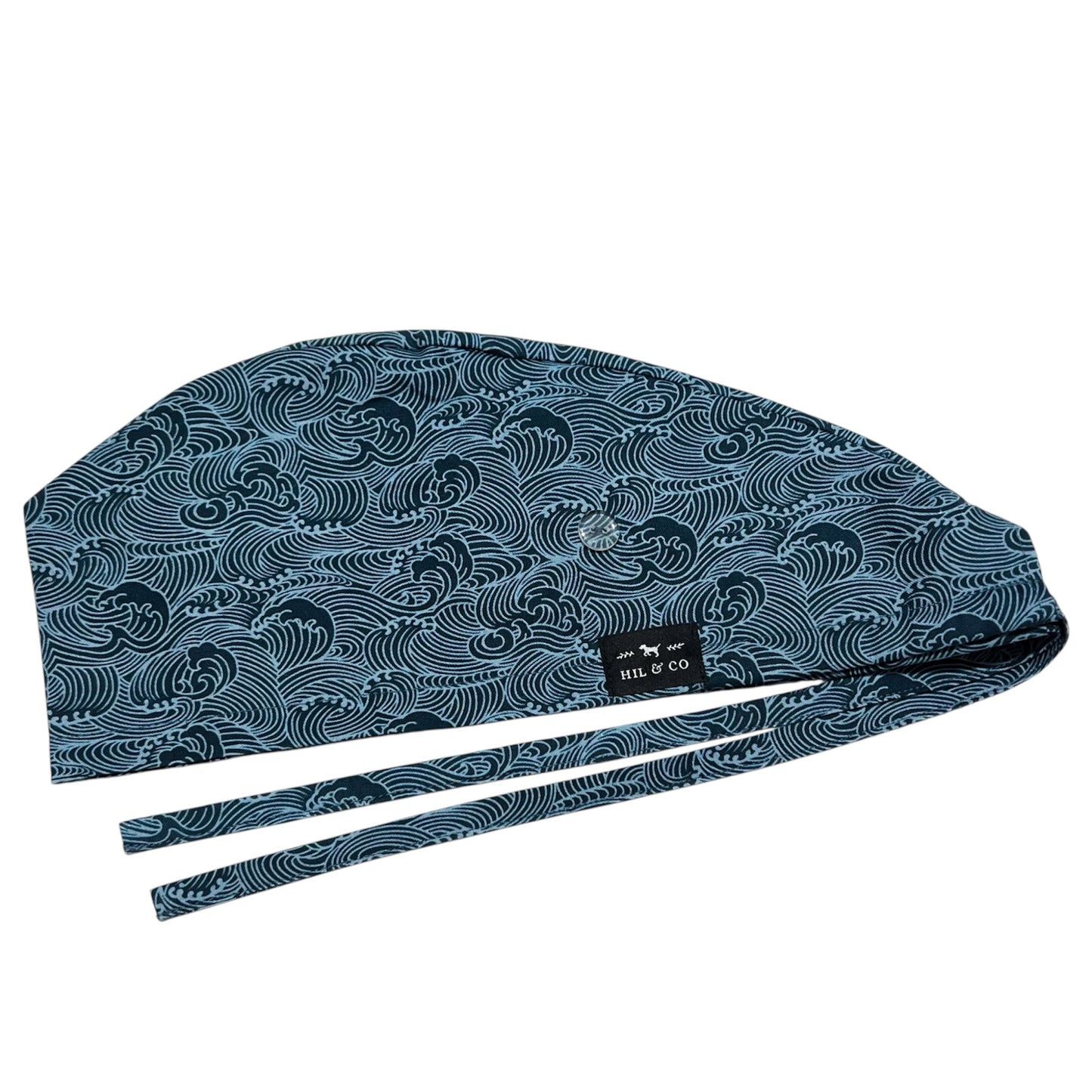 Tidal Waves Scrub Cap (Navy)