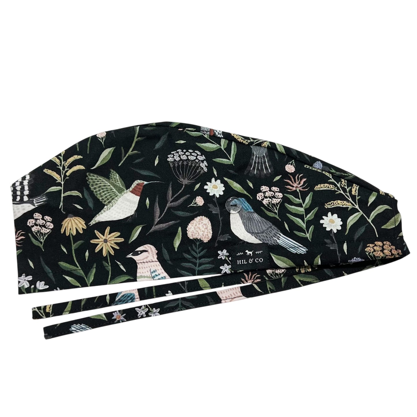 Birdwatch Scrub Cap (Black)