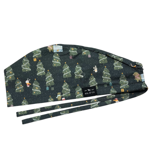 Christmas Trees Scrub Cap