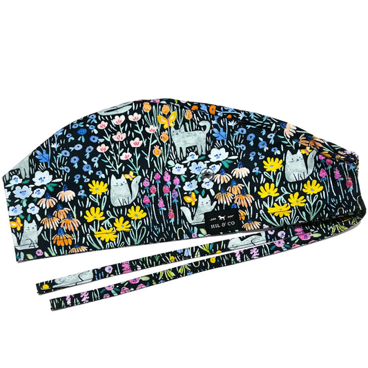 Kitty Garden Scrub Cap