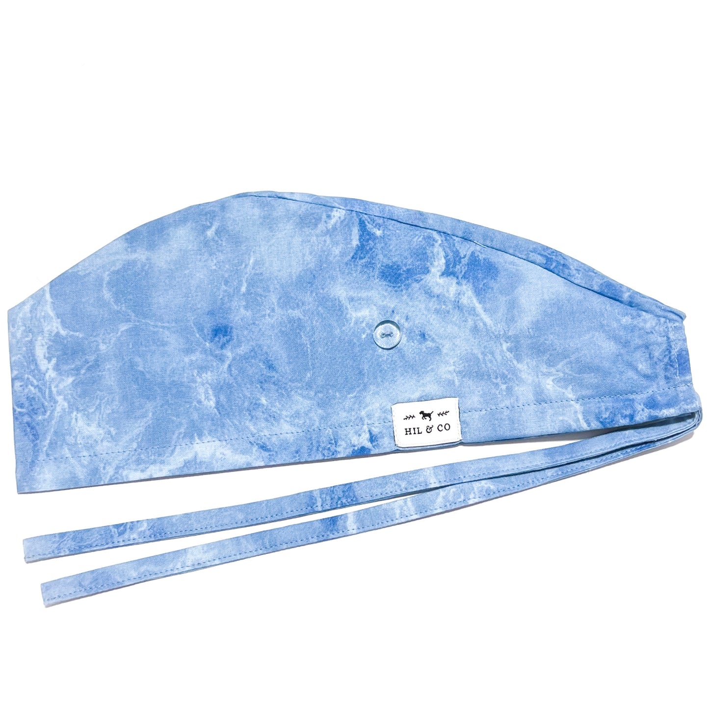 Marbled Waves Scrub Cap (Ice)