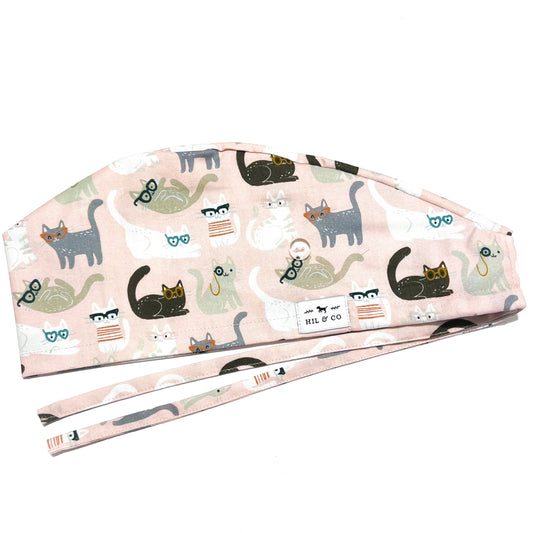 Nerdy Cats Scrub Cap