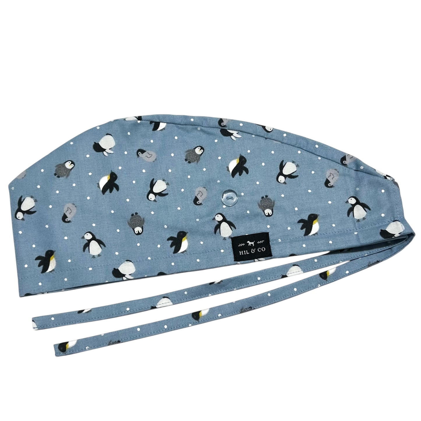 Snowy Penguins Scrub Cap