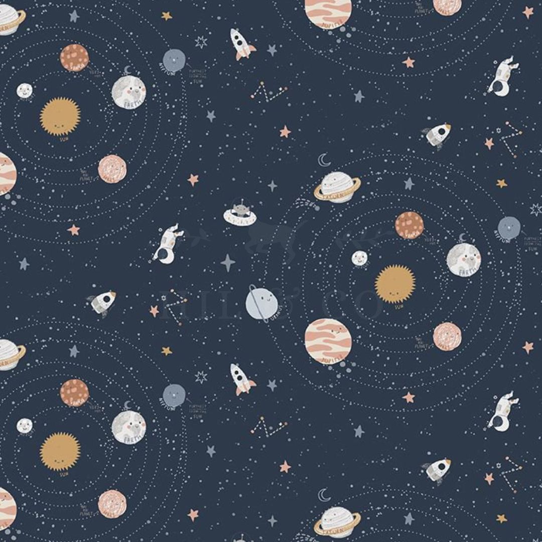 Solar System Scrub Cap