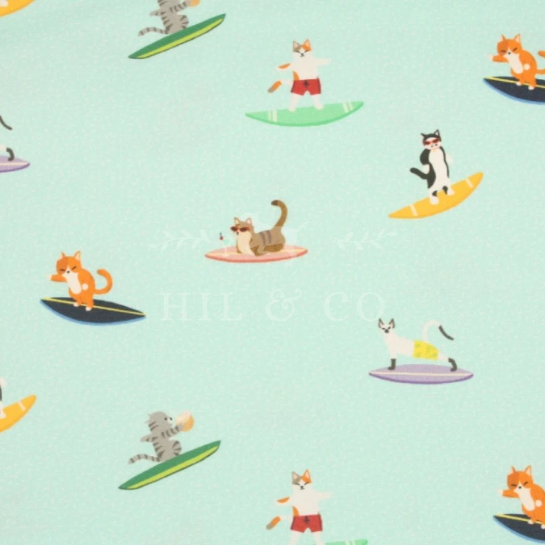 Surfing Cats Scrub Cap