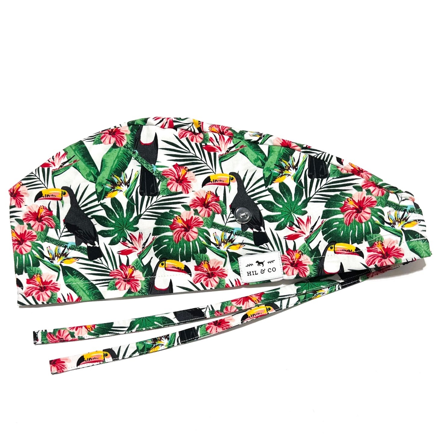 Toucans Scrub Cap (White)